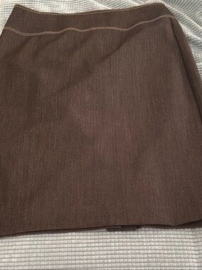 Cache brown Pencil Skirt with Subtle Texture